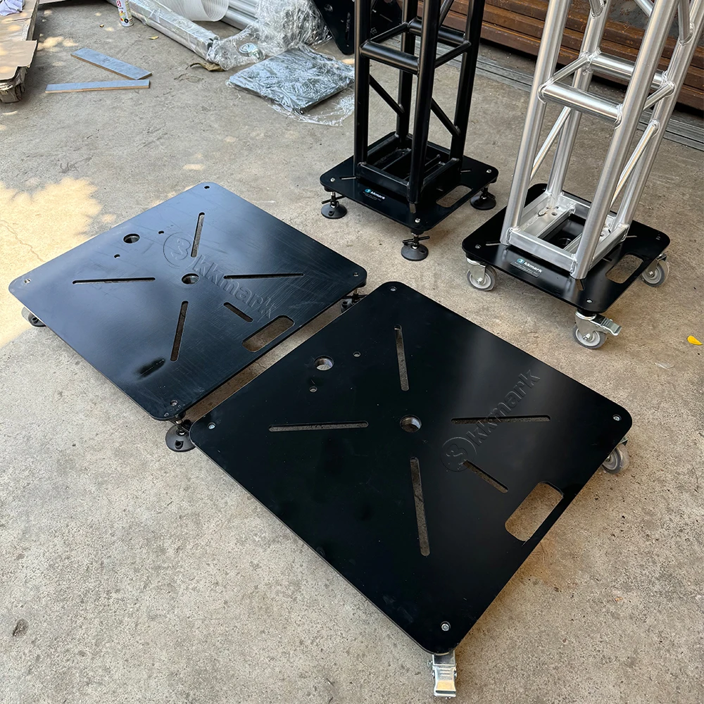 KKMARK Truss Base Plate for 12 Inch 16 Inch 20.5 Inch Tomas Bolted Box Trussing with wheels