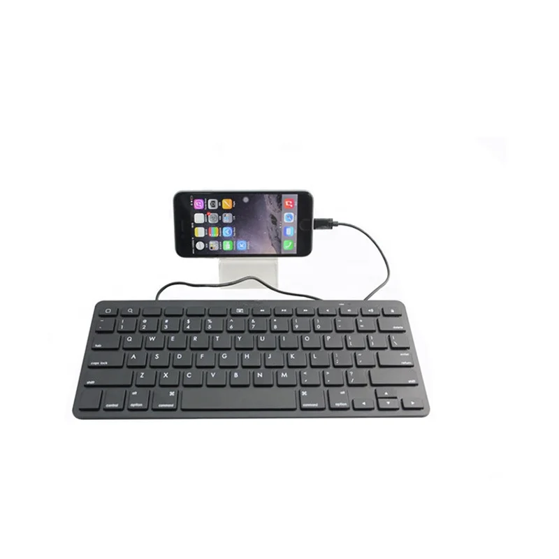
MFI Lightning Connector Ultra-thin Wired Keyboard for iPad Air 78 keys 