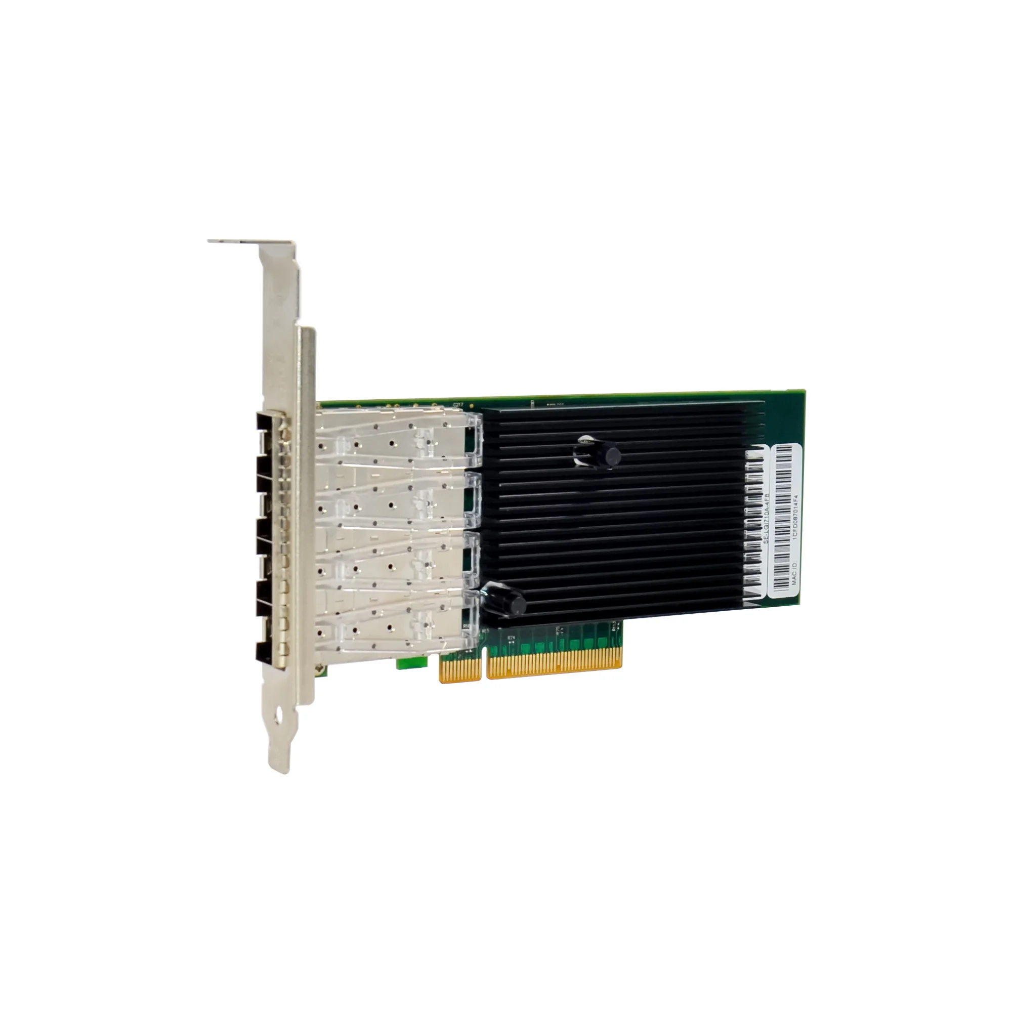 PCI Express 3.0 x8 4-Port 10Gb  Quad-Port  Fiber Optical NIC Network Card CHIPSET:INTEL X710