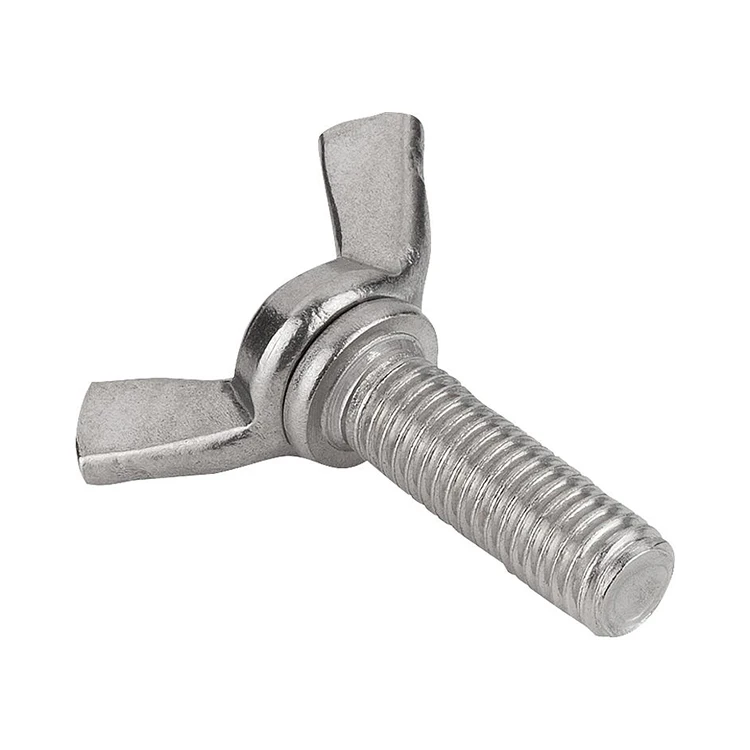 2024 YUFU customized China Sunpoint Bolts Manufactures Suppliers  304  Stainless Bolt And Wing Nut Eye M5 Butterfly Toggle Bolt