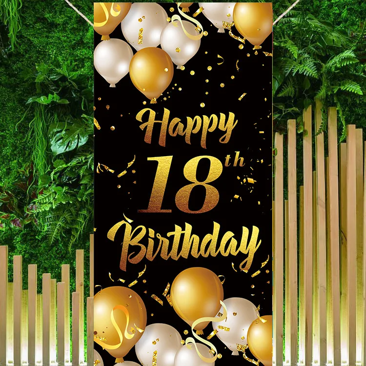 2023 new arrival polyester big size outdoor happy birthday flag custom flag banner