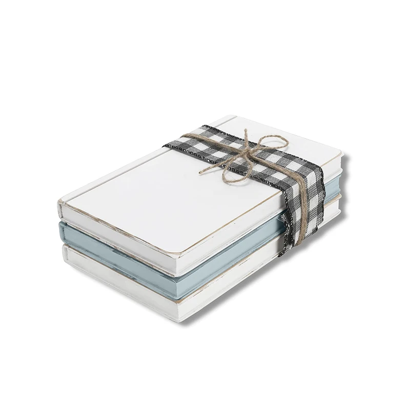 Decorative books set with accessory factory price hard cover blank pages book decor home