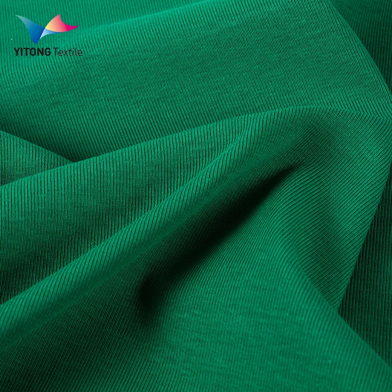 Textile Supplier 200 gsm Rib Knit Fabric Cotton Spandex 92% Cotton 8% Spandex Fabric for Loungewear