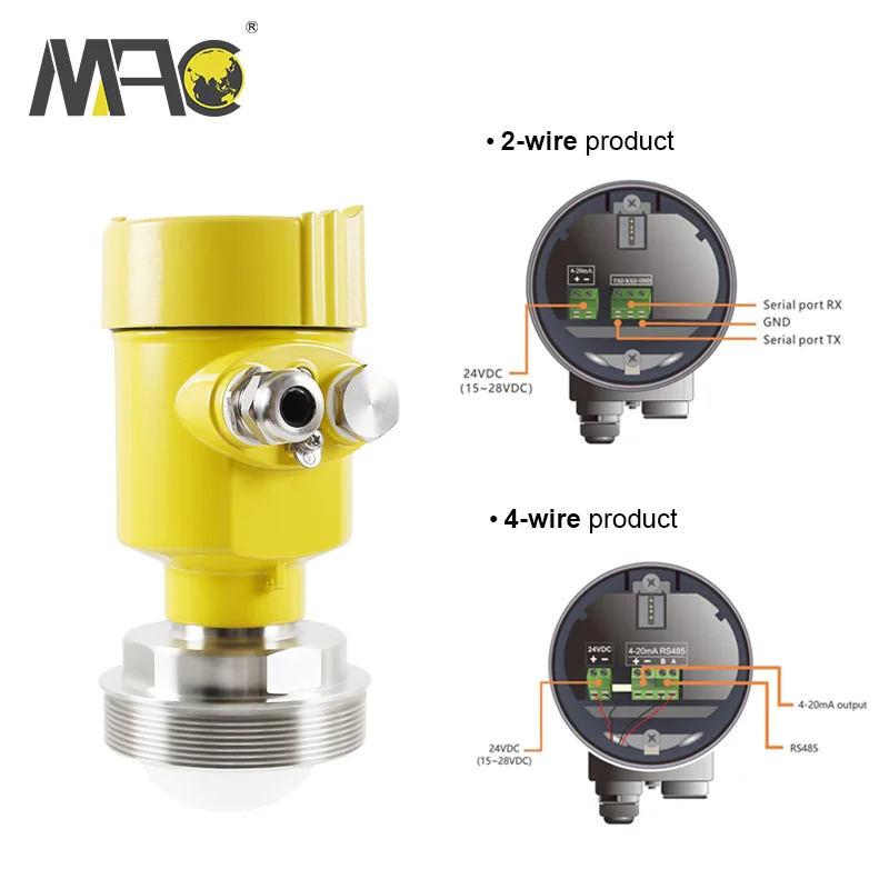 80g ghz level sensor oil tank water level gauge sensor radar level transmitter