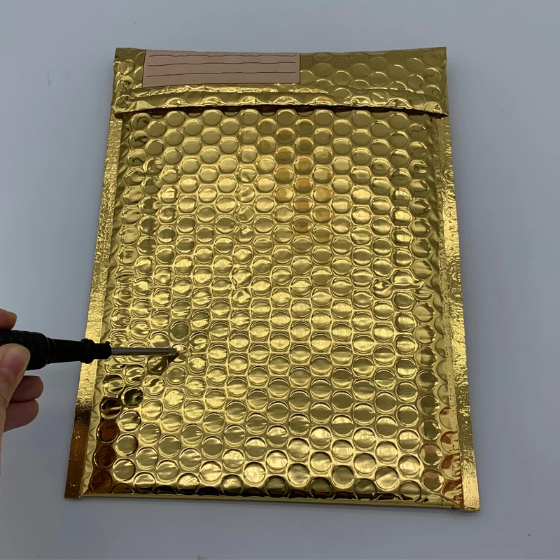customizable size bubble packing shipping bag bubble mailer gold small golden bubble mailers 65x10 4x6 padded envelope