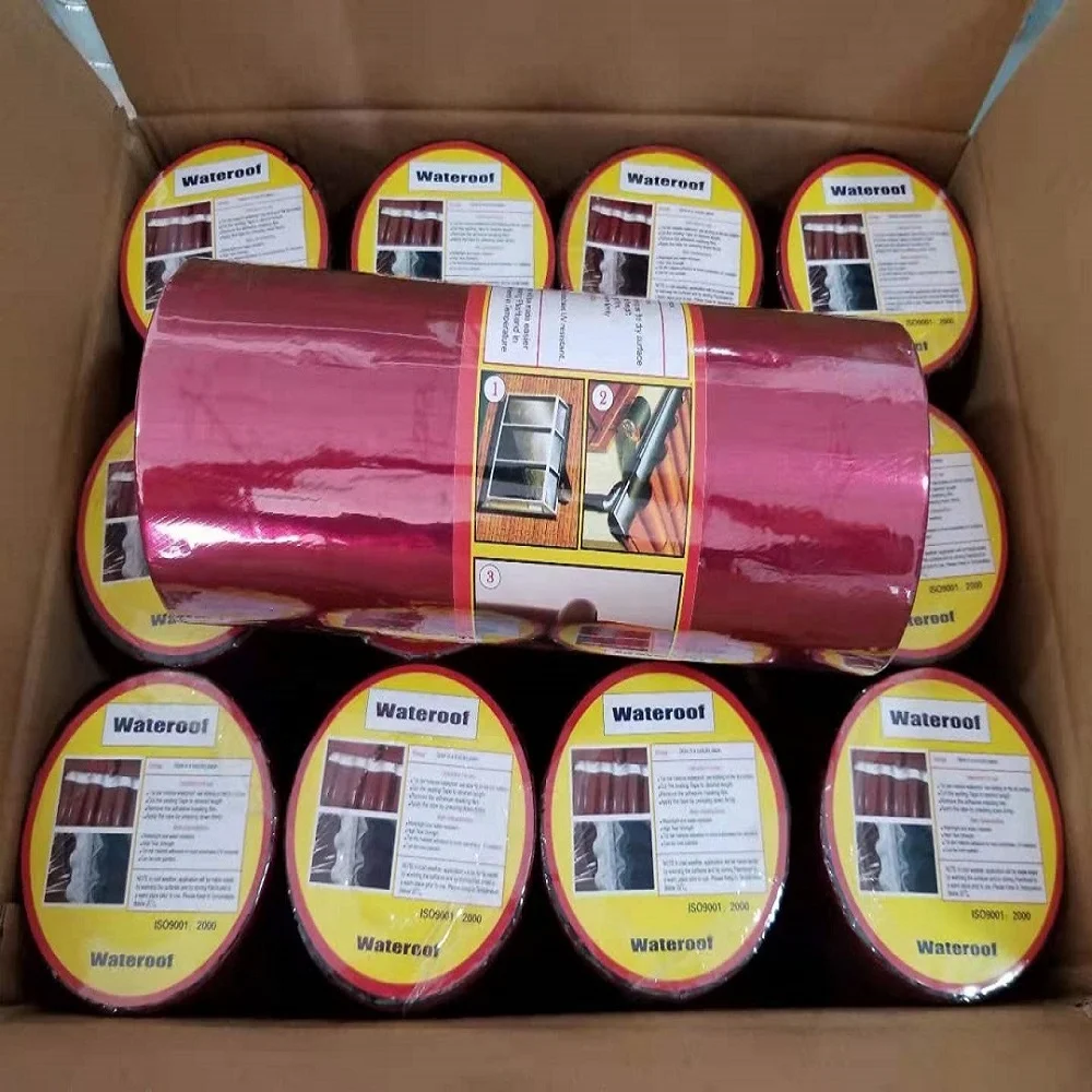 1.0mm 1.2mm 1.5mm colourful aluminium foil roof waterproof flashing tape