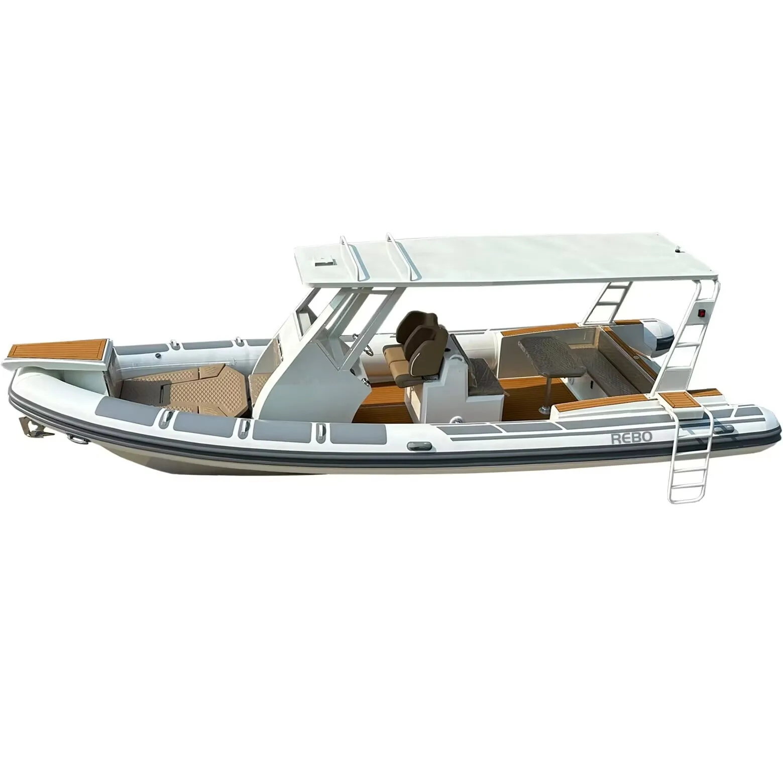 Patrol Luxury 31.5ft RIB 960 ORCA Hypalon Black Deep V Aluminum Hull Inflatable Rigid Boat