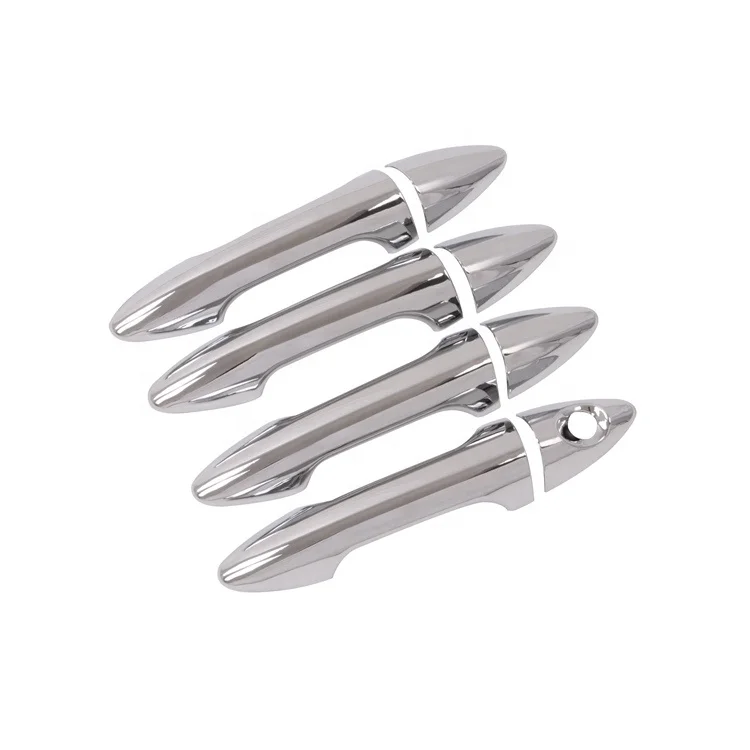 WZXDAUTO Chrome Exterior Accessories Car Side Door Handles Cover Trim For Accent For Verna 2011 2012 2014