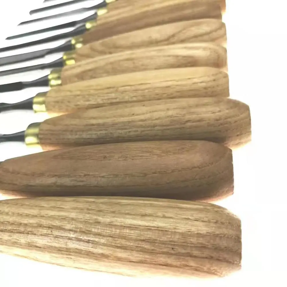 12pcs Leather Bag Packaging DIY Carving Chisel Set