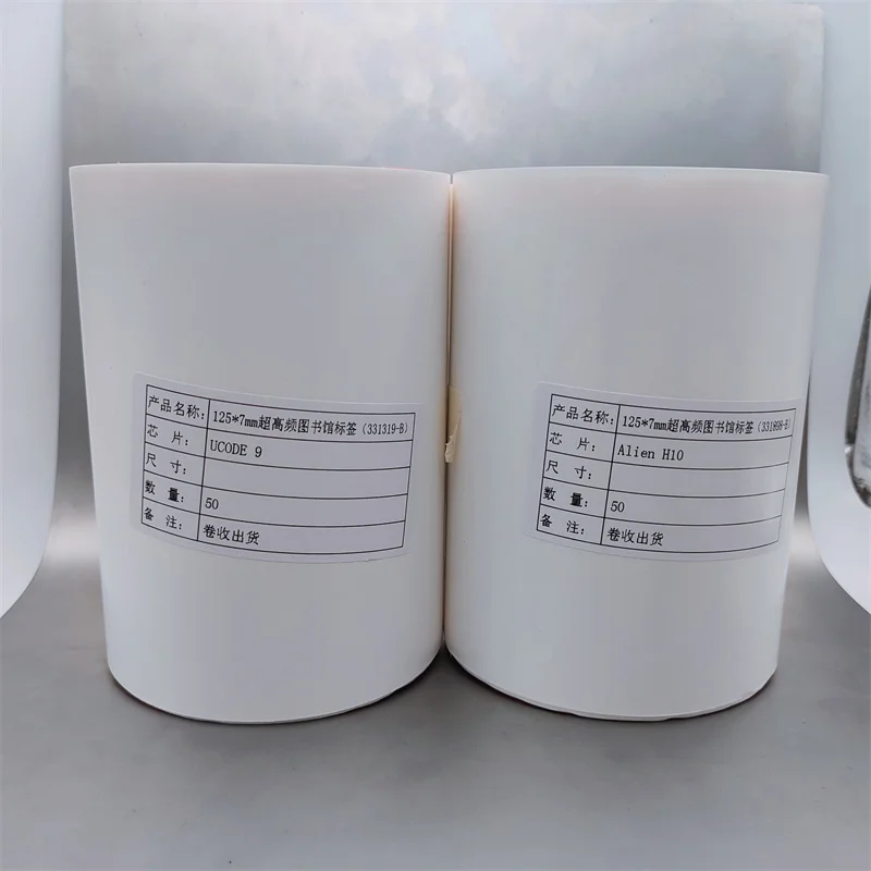 Uhf library sticker tag Printable  Uhf Rfid Adhesive Library Label / Rfid Sticker Tag / Rfid Tag For Document management
