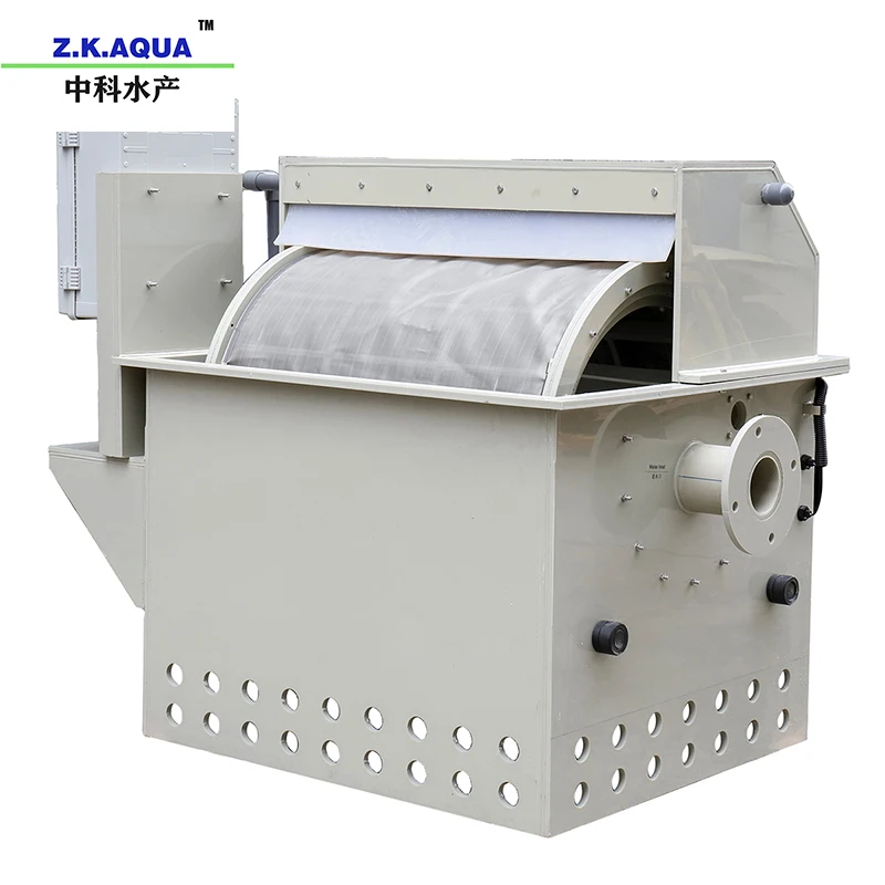 500m3/h fish farming RAS system aquaculture drum filter for koi pond