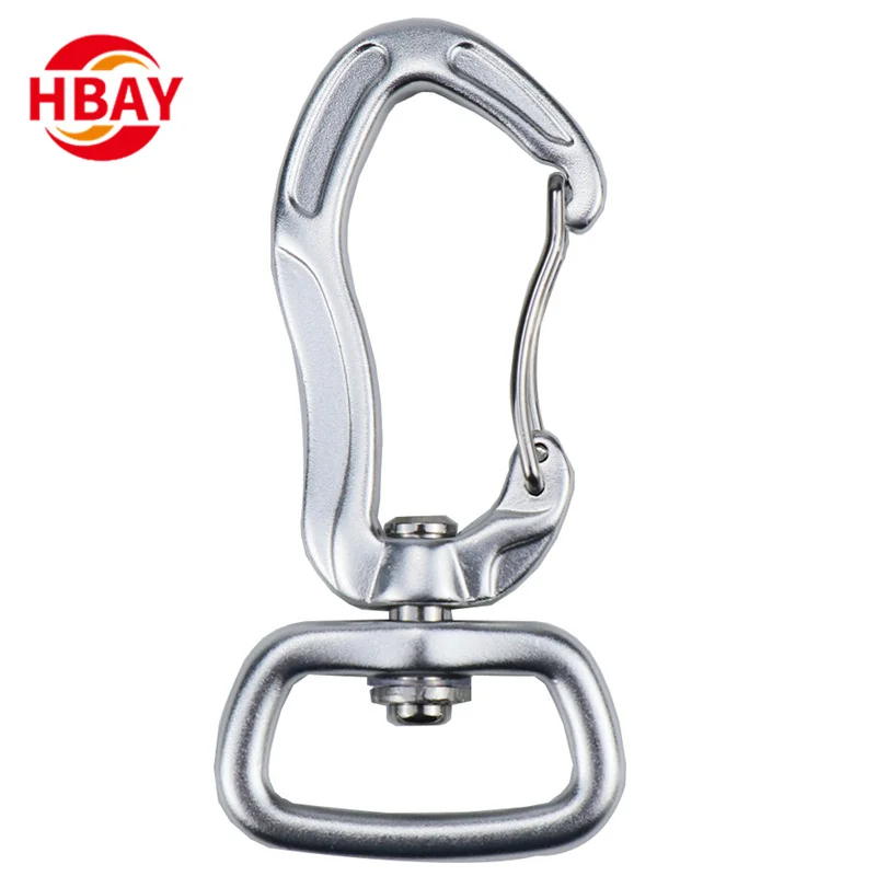 Aviation aluminum simple pet buckle traction rope dog buckle pet hook kite 360 degree rotating hook aviation aluminum buckle