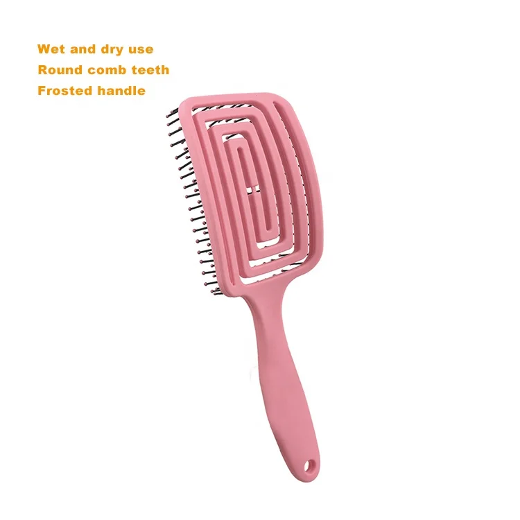 FYD Professional Detangling Hair Brush to 4c Wavy Curly Coily Detangling Hair Combs High Quality Guarantee Women Silicone