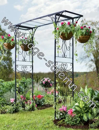 Metal Garden Arch with Single Gate/door,Garden Gate