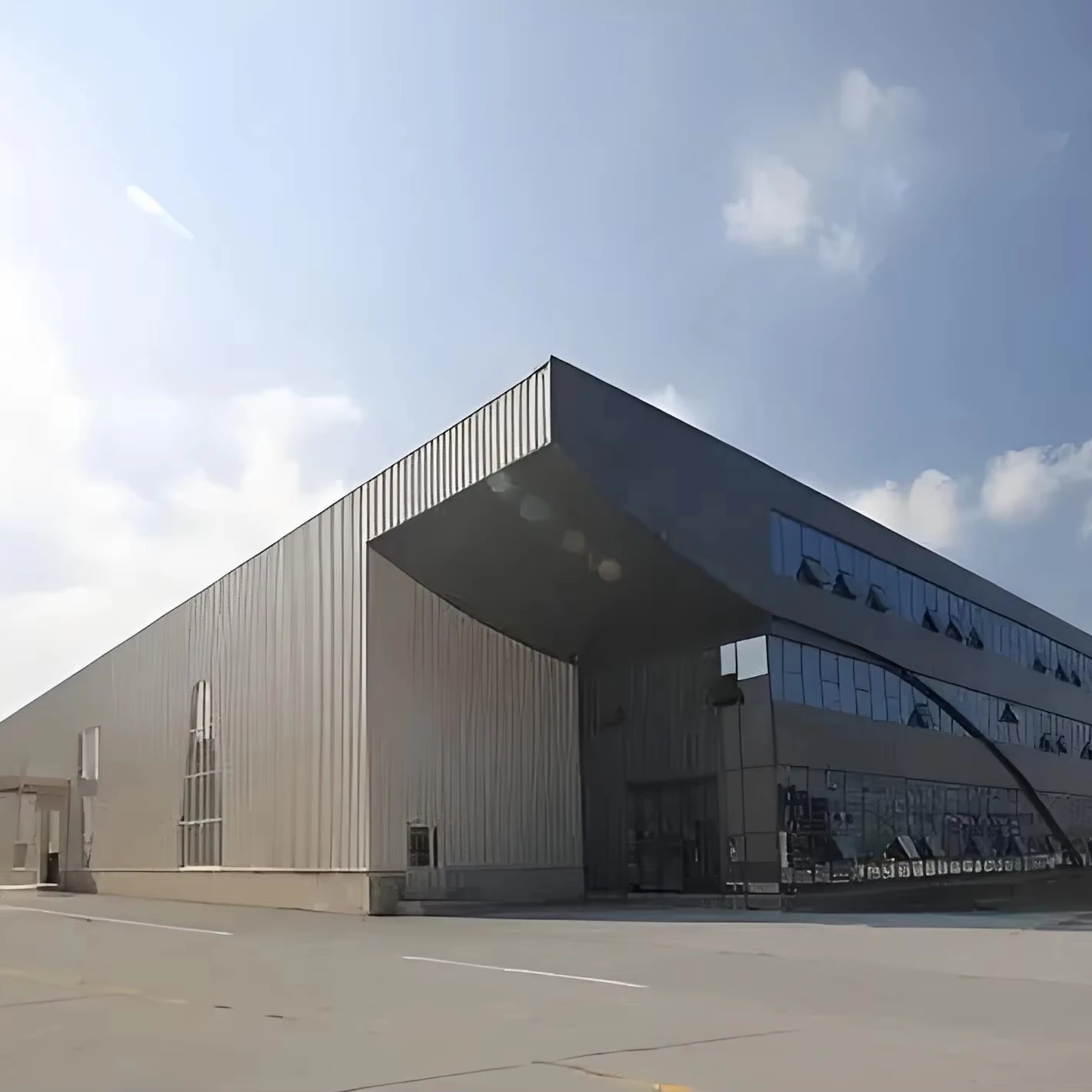 Заводской склад с стальной конструкцией для мастерских и заводов заводской со мастерские