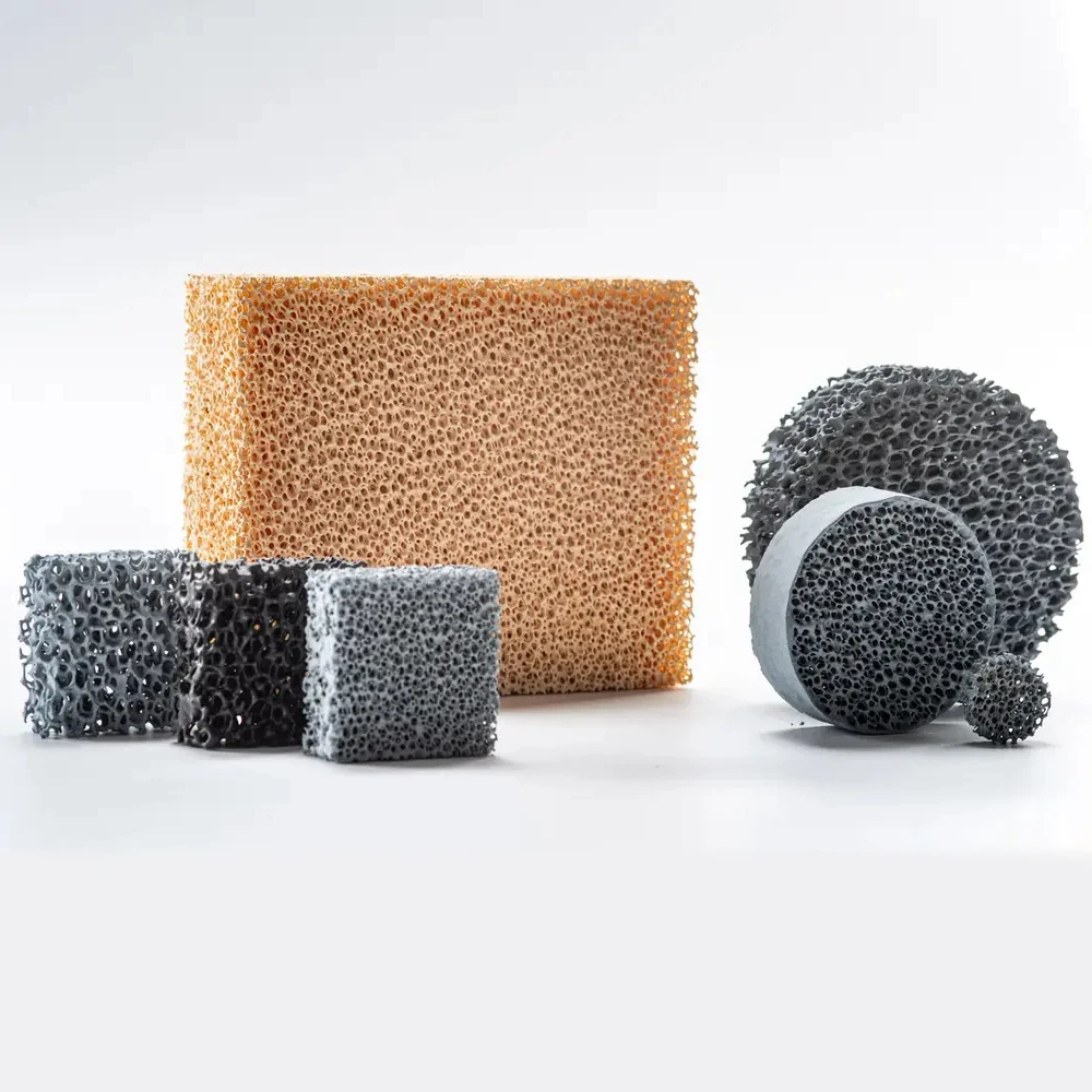 Ceramic foam filter for aluminum foundries  zirconia carbide ceramic foam filter