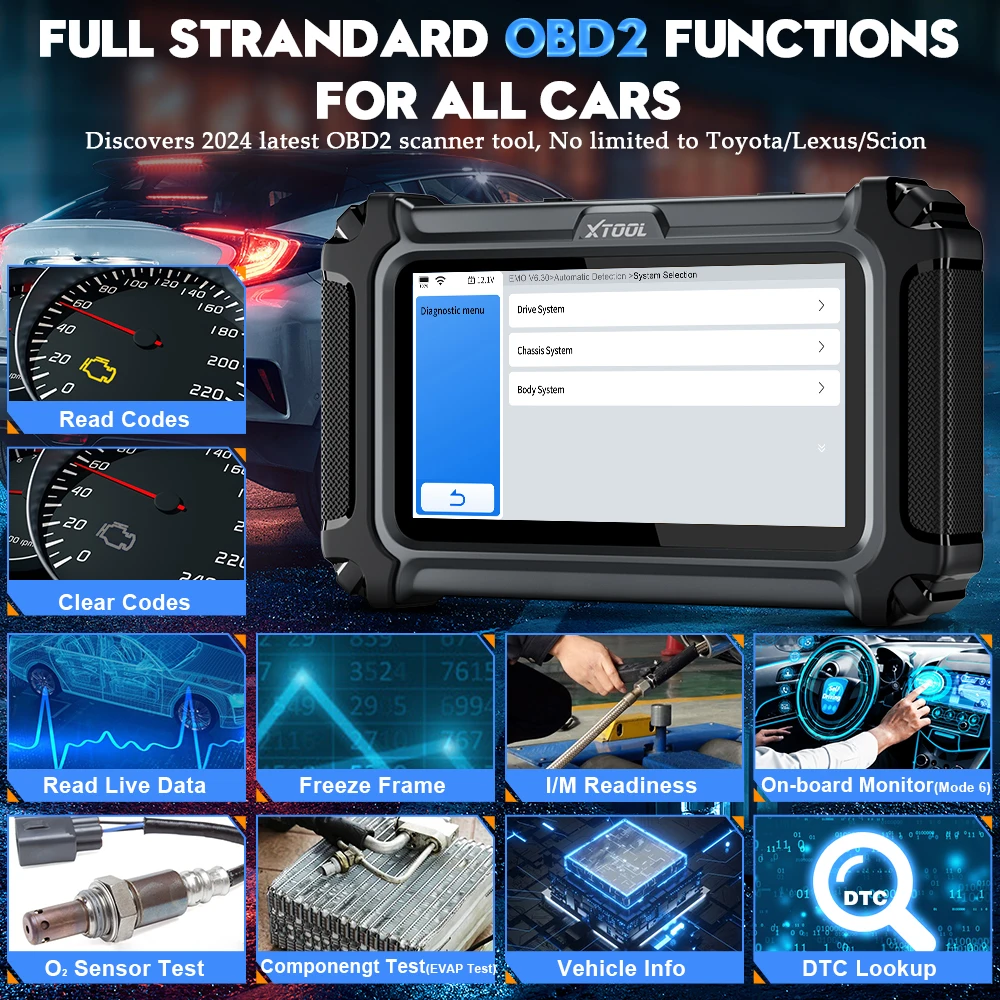 XTOOL IP500-TLS Diagnostic Tools for Toyota/for Lexus/for Scion 19+ Services Built-in CAN FD Bi-Directional OBD2 Car Scanner