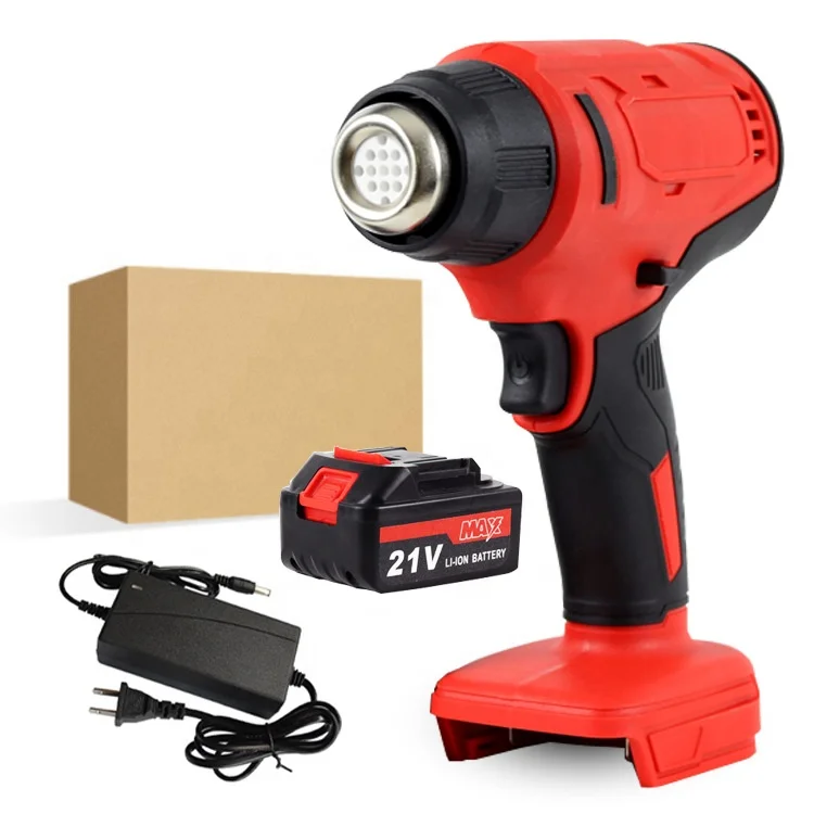 Lithium Electric Rechargeable Heat Gun Small Wireless Plastic Heater High Power Portable Shrinkable Film Hot