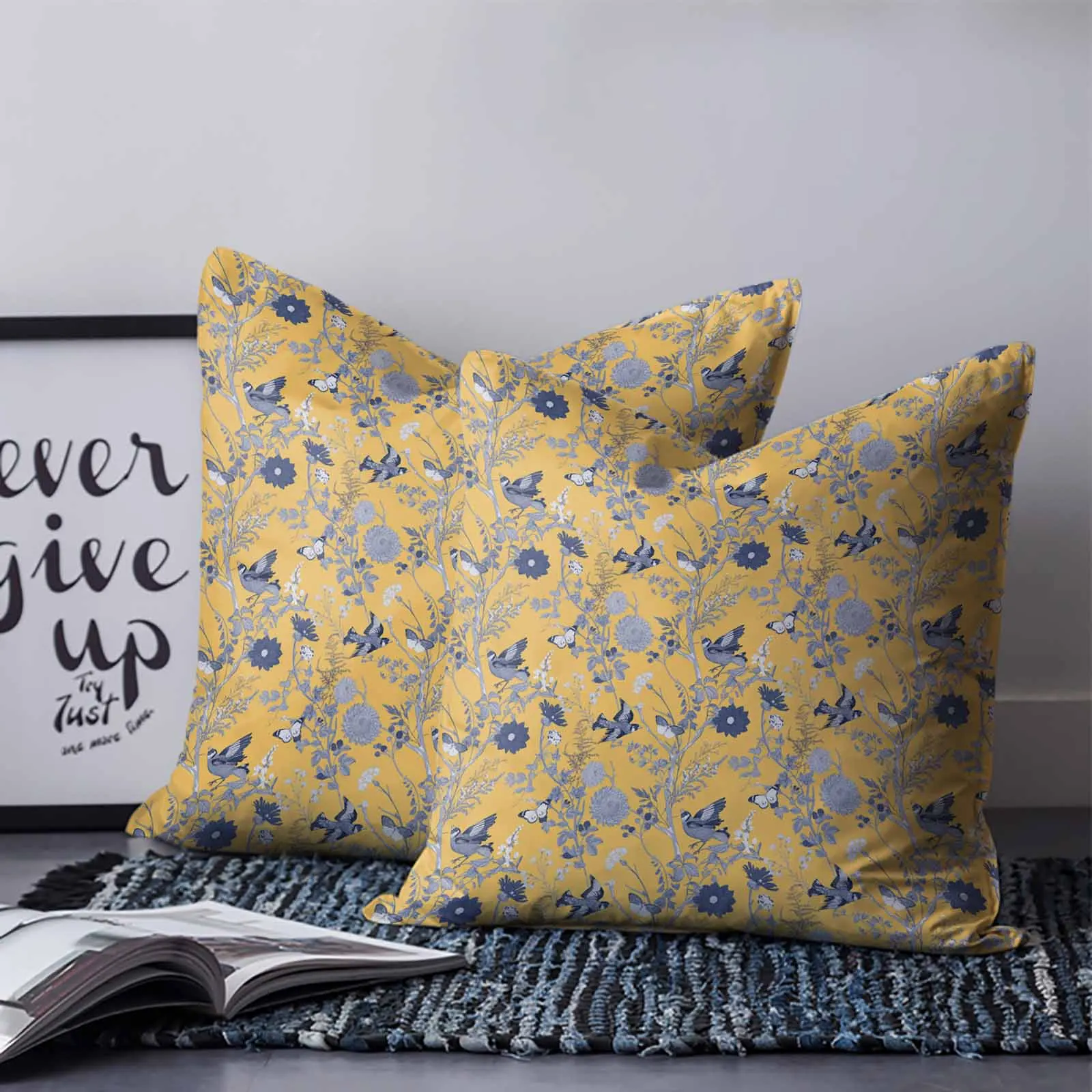 New Design  Boho Flowers Home Sofa Decor Sublimation Pillow Cover Customized Linen Cushion Cover For Home