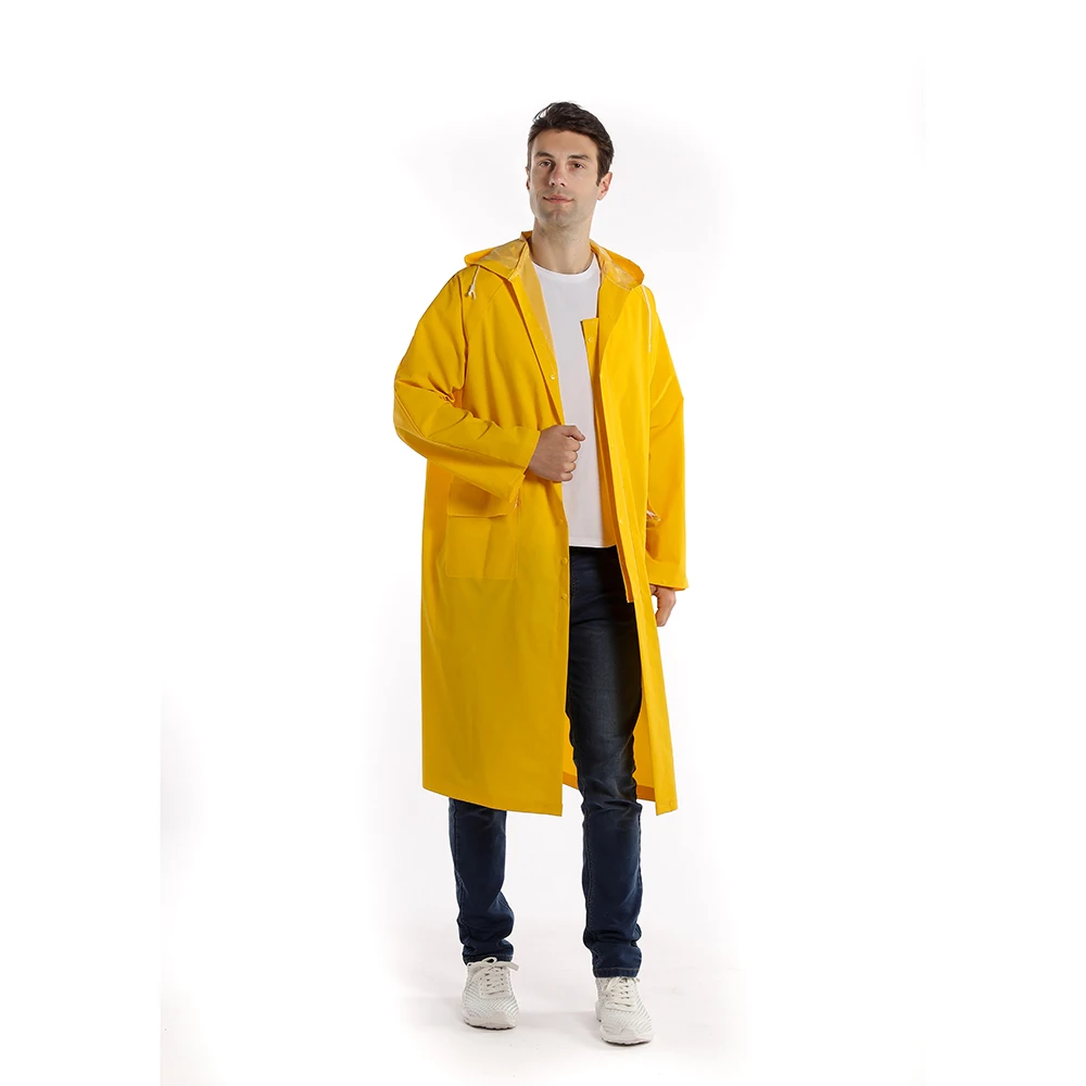 Custom rubber raincoats waterproof  jacket rainwear for adult