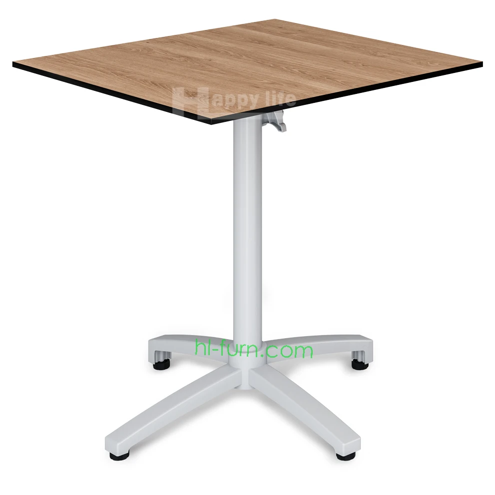 New design outside modern 10mm 12mm 14mm bistro outdoor hpl restaurant foldable table