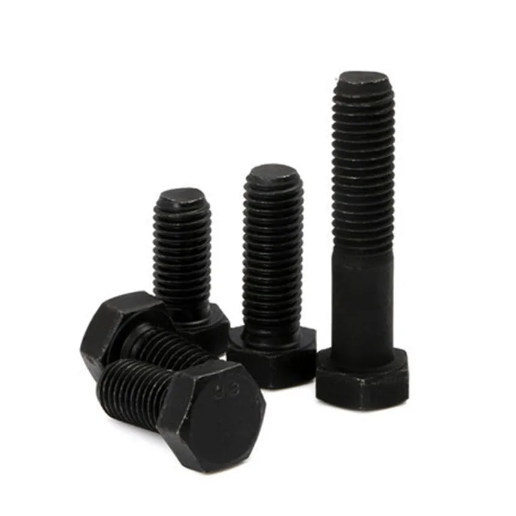 ANSI ASME UNC UNF Grade5 Grade8 высокопрочные DIN931 черный оксид цинка простые шестигранные болты с полной половинной резьбой болт шестигранной головкой