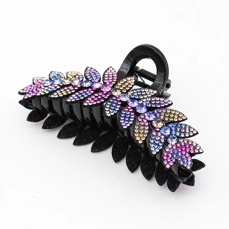 Women Luxury Rhinestone Hair Claws Crab Hairpins Ladies Large Size Ponytail Hair Clips Fashion New Accessories Gifts