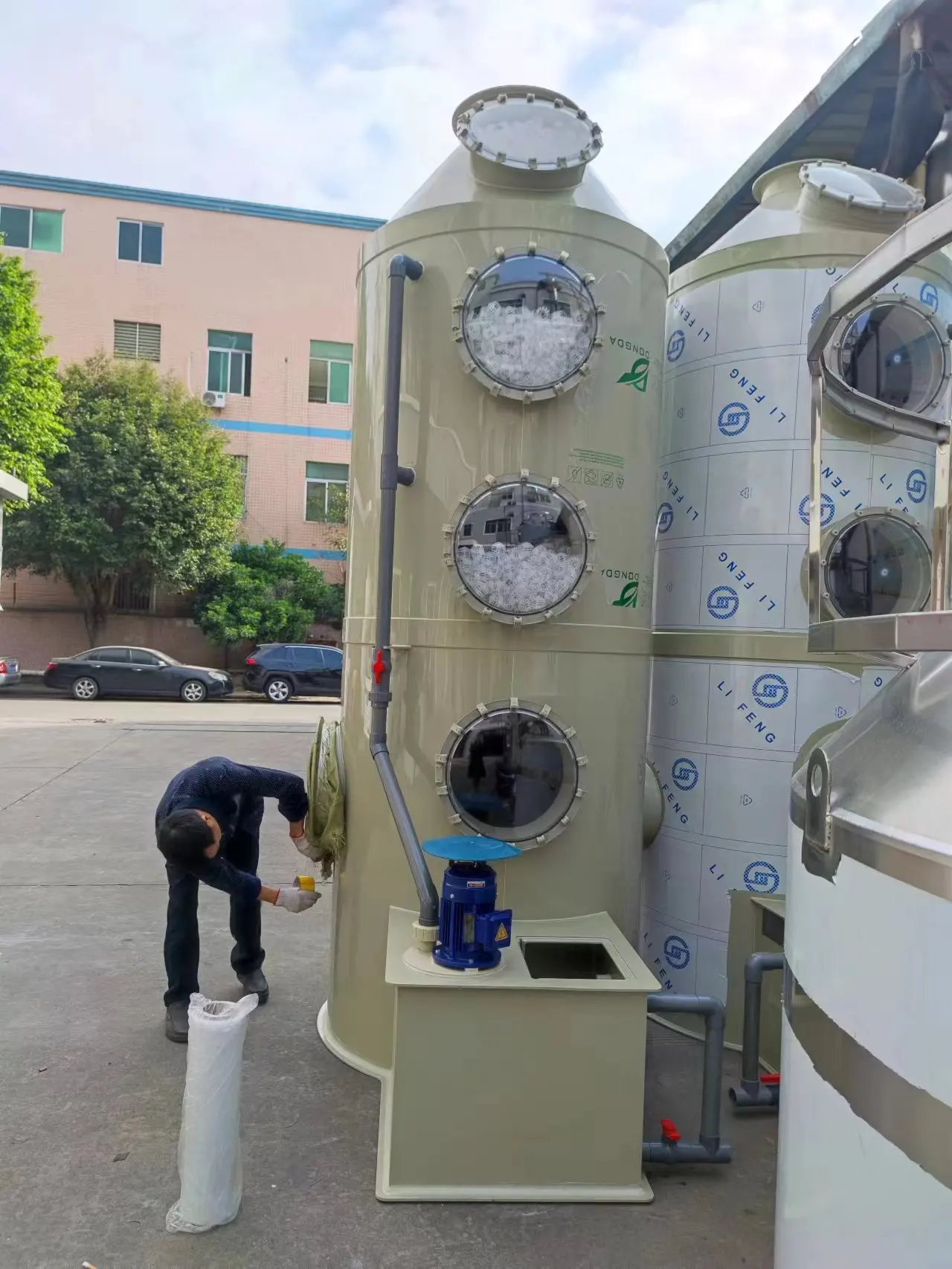 Acid Alkali Gas Disposal  Industrial Air Scrubber