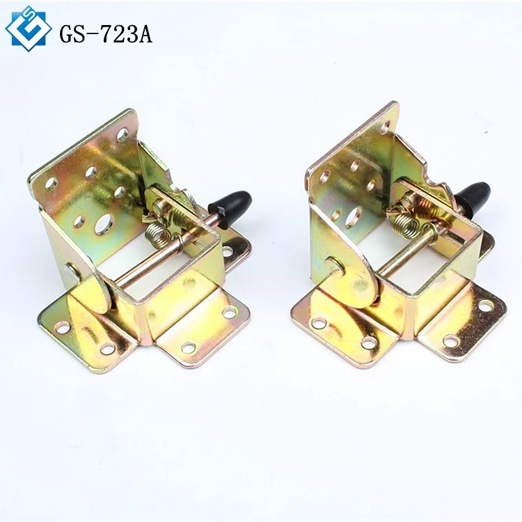 Furniture Hardware Table Leg Self Locking Bracket for folding table adjust spring table leg hinge