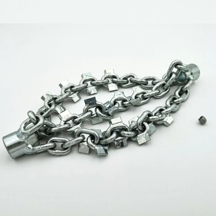 LEADFEN with carbide-tip drain cleaning cutter DN150mm pipe cleaning knocker 10mm push rod flexible cable drain cleaning knocker