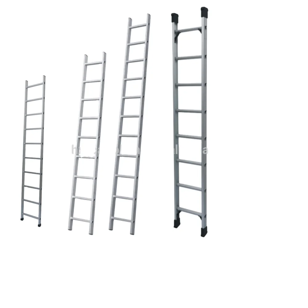 ADTO 6m 5m 4m 3m 2m Square Pipe Straight Aluminum Step Ladder with Custom Logo