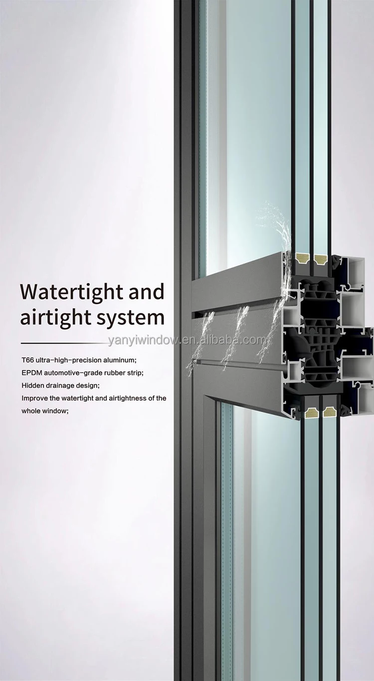 American Luxury Design Entrance Door Exterior Security Front Pivot Door Modern Entry Door