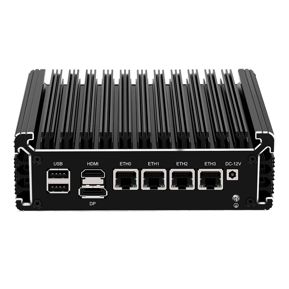 Мини-компьютер Topton без вентилятора 4 гигабитных порта Intel NIC 2 5 ГГц четырехъядерный процессор Pentium N6005 Ce-leron N5105 сетевой маршрутизатор