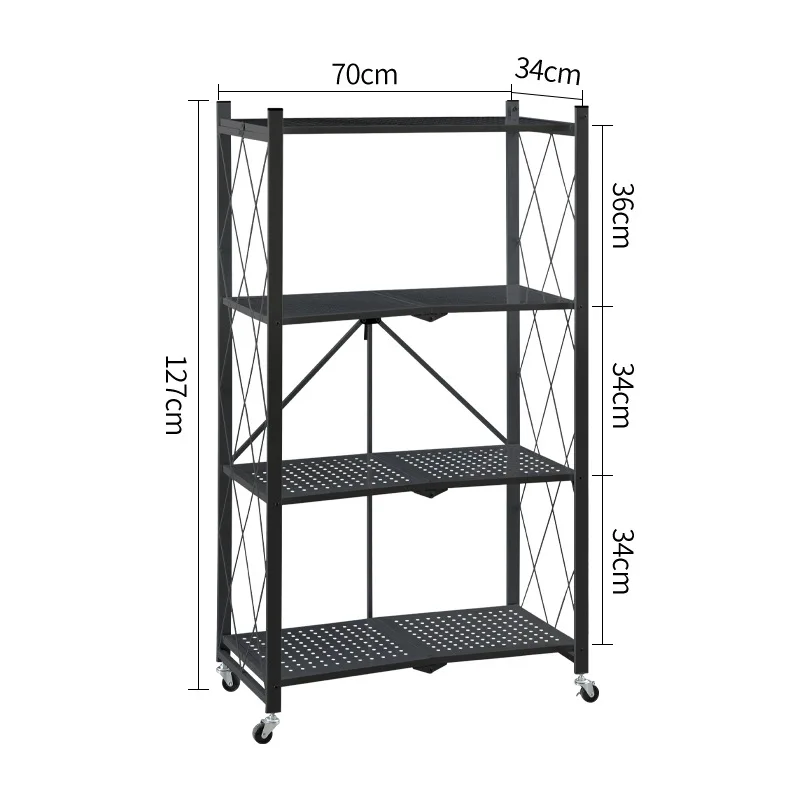 Folding storage shelf manufacturers customize a variety of sizes can be folded and mobile bearing strong multi-purpose storage