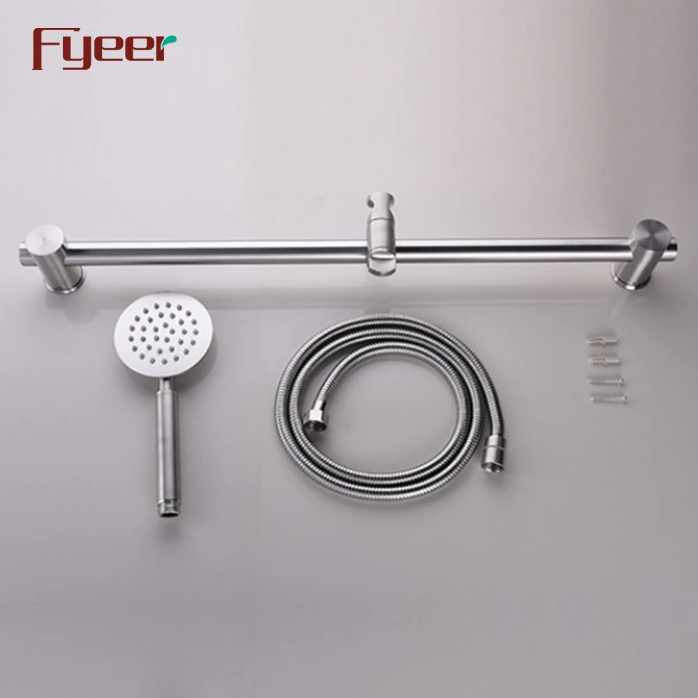 Fyeer 304 Stainless Steel Bathroom Shower Sliding Bar with