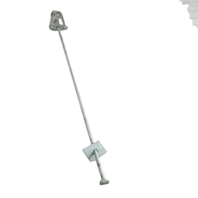 Galvanized iron bow stay anchor rod with thimble eye for OPGW ADSS overhead line