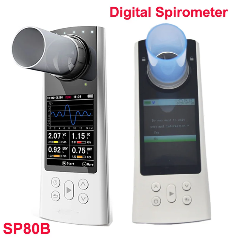 Contec Sp80b Color Display Bluetooth USB Portable Medical Digital Spirometer with PC application