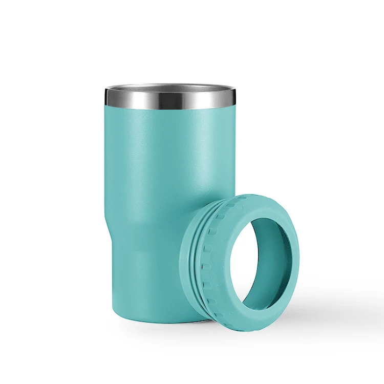 4 in 1 new product Portable Sublimation Custom Logo Insulated Stainless Steel Beer Can Cooler