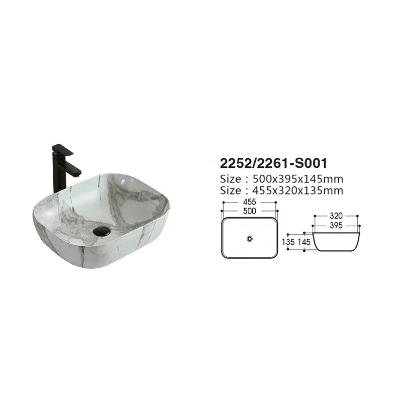 Bathroom sinks ceramic grey stone grain above counter wash basin lavatory art basin