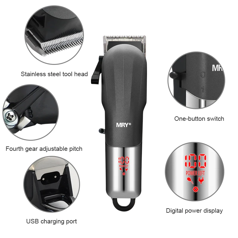 Wholesale Price Professional Hair Trimmer Clipper Adjustable Cordless Shaving Machine Hair Trimmer