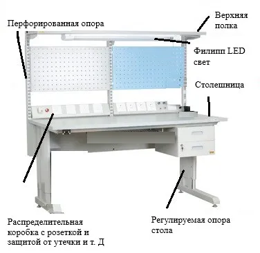 Leenol- mobile Phone Repairing Work Station/Table Anti-static Electronics Workbench
