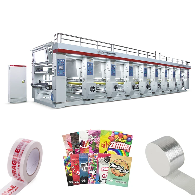 Custom brand large format 10 color rotogravure printing machine