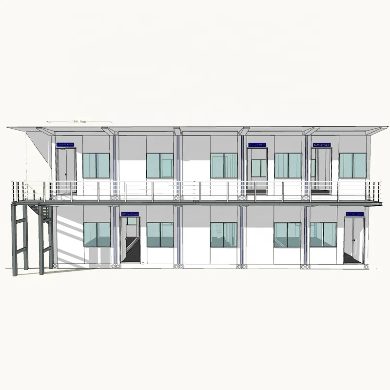 China cheap tiny house prefab office flat pack manufactured flat pack home with bathroom and kitchen of Hysun