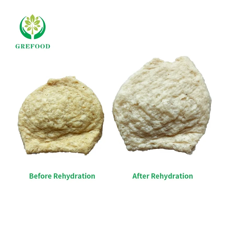 HALAL TVP as Vegetarian Beef 50%~68% protein textured soy protein chewy plant meat factory wholesale textured vegetable protein