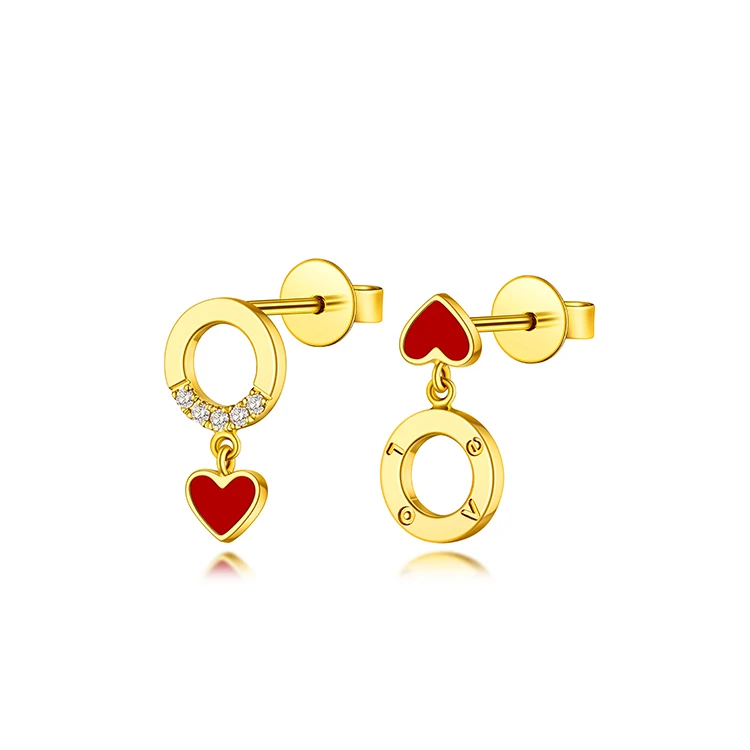 New Japanese and Korean trend titanium steel net red personality earrings