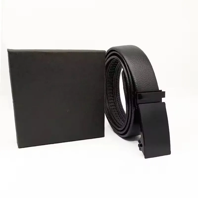 Factory Wholesale Adjustable Men Automatic Buckle Genuine Leather Belts For Men Cow Hide Leather Belt Belts Leather Men
