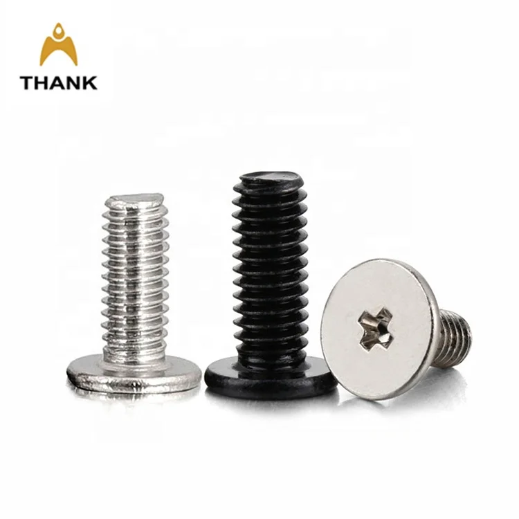 Black Oxide / Stainless steel M1.2 M1.4 M1.6 M2 M2.5 M3 M4 Phillips Micro thin large flat head truss wafer head laptop screws