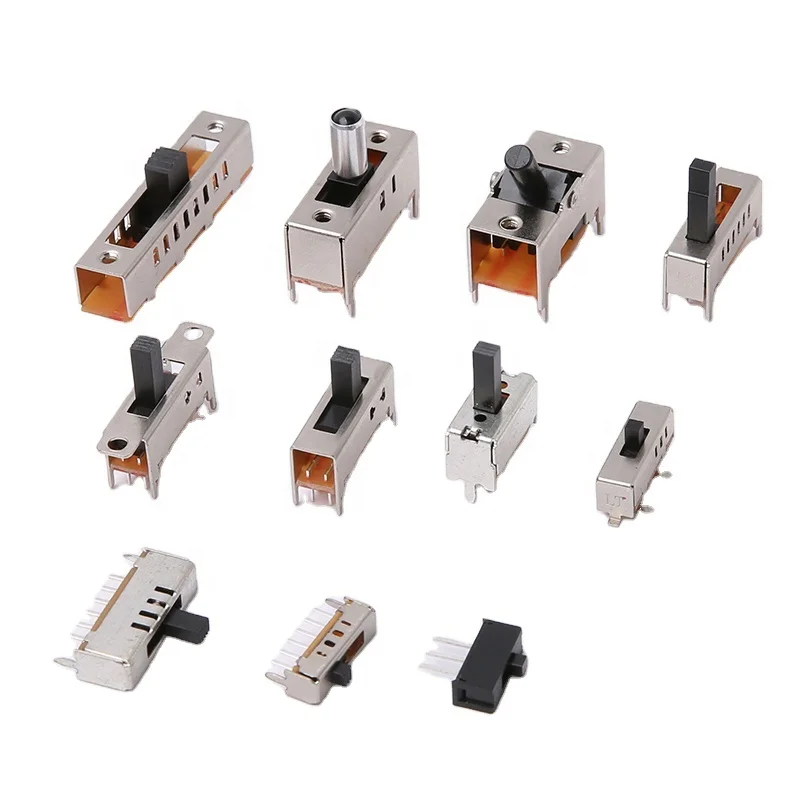 Custom Slide Switch 2p2t smd smt spdt slide switch 2/3/4 position sp3t 4pdt 2p4t 2p3t 3pin 6pin 8pin slide switch