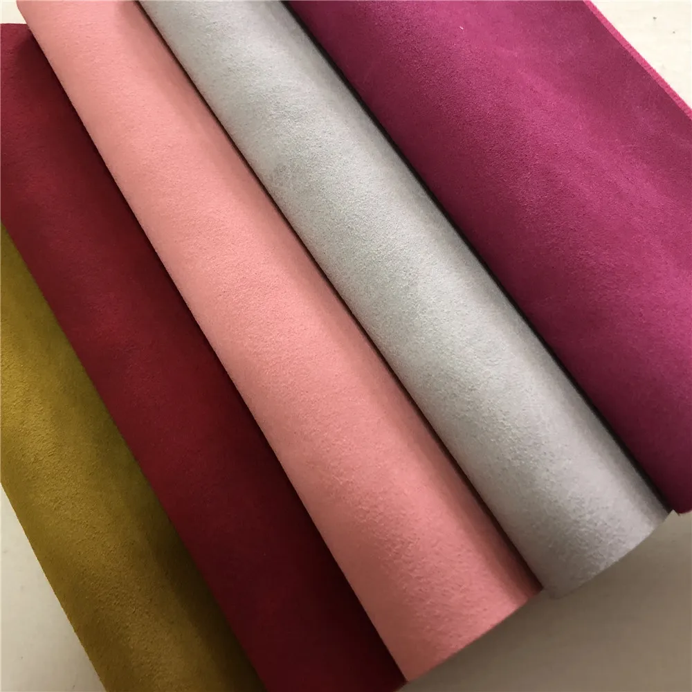 factory price artificial suede leather for making crafts
