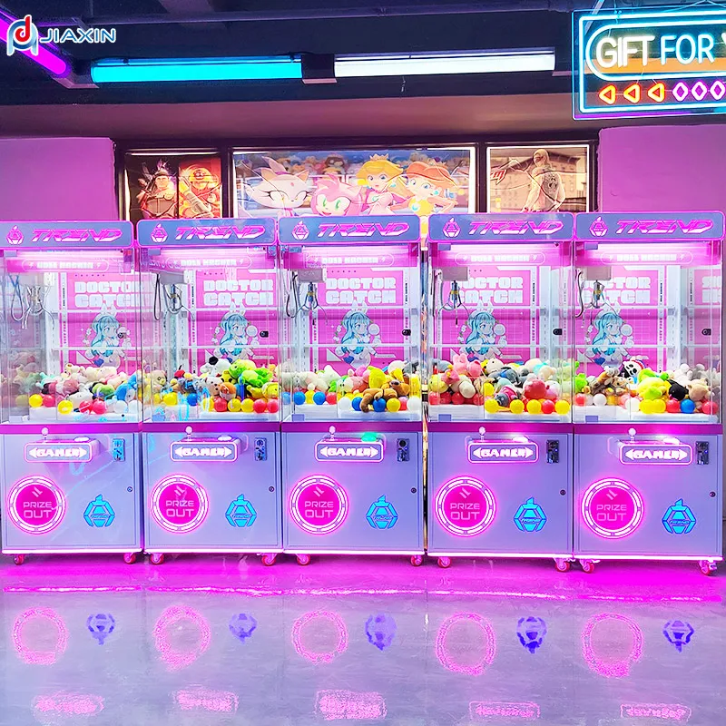 Factory direct coin operated crane machine mini plush toy claw machine kit toy crane mini kids crane machine